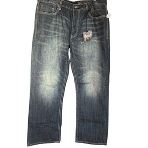 NWT Men's Axel Ellington Relaxed Straight Jeans size 38 x 32
